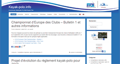 Desktop Screenshot of kayak-polo.info